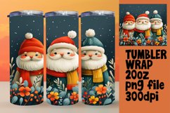 Festive Gingerbread Man Tumbler Wrap 20oz Holiday Product Image 1