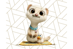 Pet Shop Clipart, Cute Big Eyed Animals, Kawaii Pets PNG Product Image 2