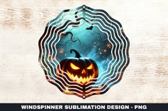 Halloween Pumpkin Wind Spinner Sublimation Design Product Image 1