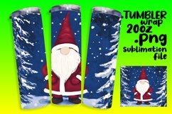Winter Gnome Wrap 20oz Tumbler Christmas Sublimation Product Image 1