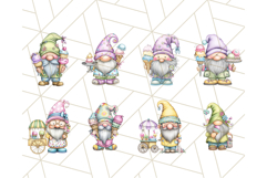 Ice Cream Gnome Clipart PNG Summer Dessert Art, Summer Gnome Product Image 2