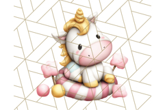 Cute Dessert Unicorn PNG Clipart with Cupcakes &amp; Candies Product Image 2