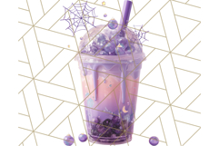 Halloween Drink Clipart PNG, Spooky Cute Beverage Art Product Image 2