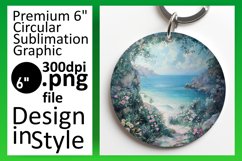 Tranquil Treasures: Round Sublimation Montage Product Image 1