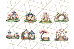 Princess Castle Clipart PNG, Enchanted Garden Artwork Product Image 2