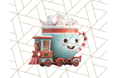 Christmas Train Ride PNG Clipart with Yeti and Elves Product Image 2