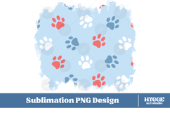 American 4th of July Cat Dog Paw Background Png DTF Bundle Product Image 5