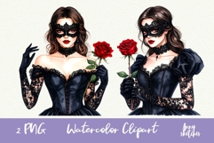 Gothic Girl PNG Gothic Smut Dark Romance Clipart Product Image 3