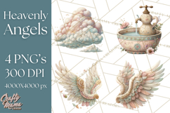 Heavenly Angel Clipart and Clip Art for Christian Christmas Product Image 1