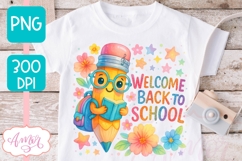 Cute back to school shirt PNG, Teacher shirt sublimation PNG Product Image 3