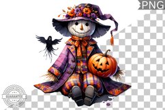 Halloween Scarecrow Sublimation - Clipart PNG Design Product Image 1