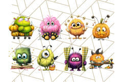 Quirky Monster Clipart PNG, Funny Spooky Creatures Product Image 2