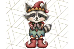 Christmas Animal Clipart, Festive Animals in Holiday Outfits Product Image 2