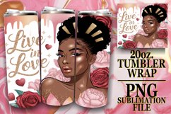 RADIANT MOMENTS 20oz TUMBLER WRAP, Love Girl Product Image 1