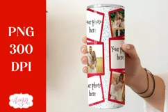 Photo Christmas tumbler wrap for sublimation, Santa tumbler Product Image 2