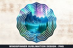 Colorful Sky Wind Spinner Sublimation Design Product Image 1