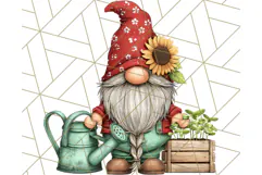 Farmer Gnome Clipart, Cute Farm Gnomes PNG Illustrations Product Image 2