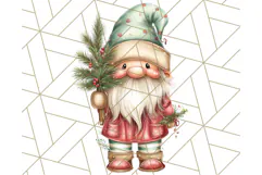 Scandinavian Christmas Gnomes Clipart PNG, Cute Gnome Png Product Image 2