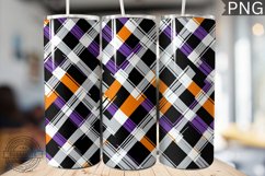 Halloween Plaid Pattern Tumbler Wrap - High Quality 300 Dpi Product Image 1