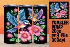 VIBRANT 20oz Gift Tumbler Design , Birds Product Image 1