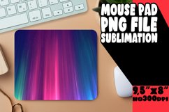 Bright and Colorful Gradient Mouse Pad Sublimation Product Image 1