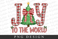Christmas Joy To The World Clipart PNG | Christmas Png Product Image 1