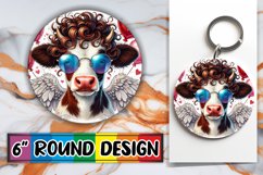 Unique Circle Keychain Magic, Valentines Product Image 1
