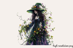 Gothic Pagan Spring Sublimation Clipart PNG Product Image 1