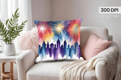 Happy New Year PNG Pillow, Festive New Year's Eve 2026 PNG Product Image 1