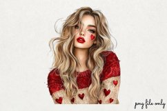 Red Valentines Day Clipart PNG Product Image 1