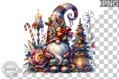 Christmas Gnome Sublimation - Clipart PNG Design Product Image 1