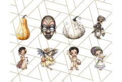 Halloween Around the World Clipart PNG, Fun Halloween Kids Product Image 2