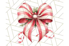 Muted Cozy Christmas Bows PNG Clipart, Winter Holiday Png Product Image 2