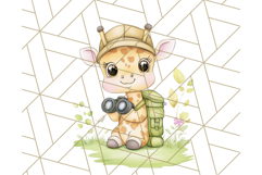 Safari Baby Animal Clipart PNG, Jungle Outfits Baby Animals Product Image 2
