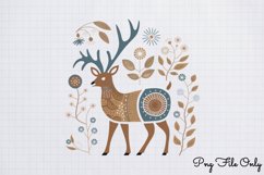 Scandinavian Folk Art Winter Clipart PNG Product Image 1