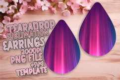 Unique Gradient Teardrop Earrings for Sublimation Projects Product Image 1