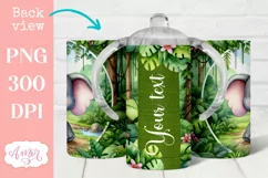 Cute elefant sippy cup sublimation PNG, Kids 12oz tumbler Product Image 2