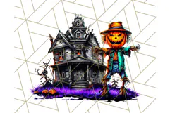 Haunted Houses Clipart PNG, Spooky Halloween Homes Product Image 2