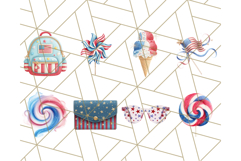 Patriotic Accessories Clipart PNG for 4th of July Product Image 2