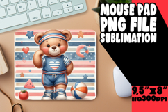 COZY DESK PAD FUN SUBLIMATION, Teddy Bear Product Image 1