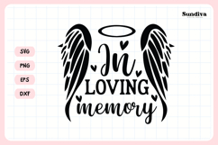 Heartfelt Memorial Quote SVG | In Loving Memory Product Image 3