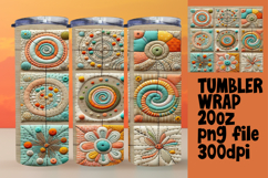 20oz Sublimation Gift Template , Patchwork Product Image 1