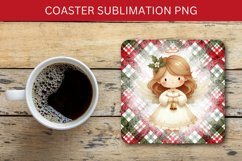 square coaster - girl angel Product Image 1