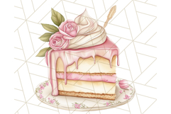 Pastel Tea Clip Art PNG with Sweets and Floral Accents Png Product Image 2