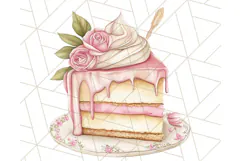 Pastel Tea Clip Art PNG with Sweets and Floral Accents Png Product Image 2