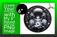 Cute Round Design for Car Coasters , Astronaut Product Image 1