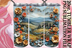 Garden Outlook 3D Tumbler Sublimation 20oz Product Image 1