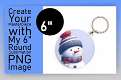 Lovely Round Design for Coasters , Snowman Product Image 1