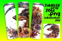 Whimsical Woofs: Watercolor Tumbler Design 20oz Product Image 1