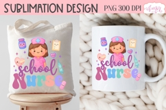 School Nurse PNG for Sublimation, Nurse shirt PNG Product Image 4